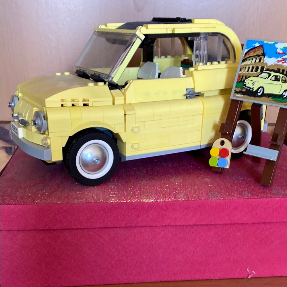 Yellow Lego Creator 10271 Fiat 500